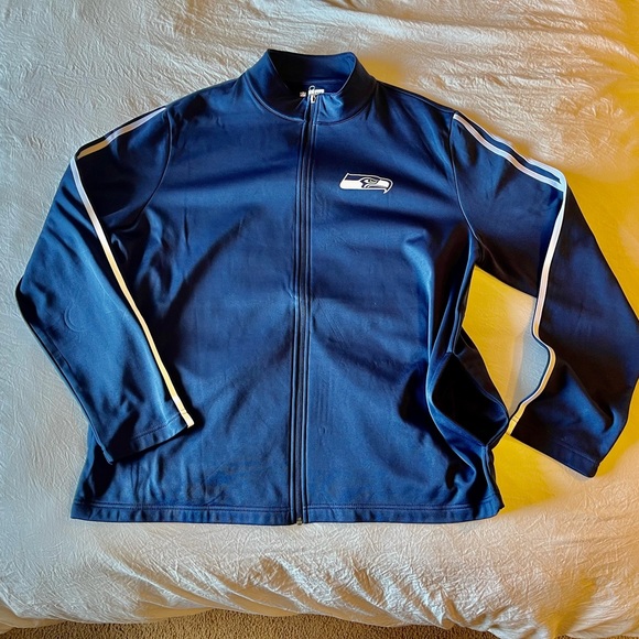 Seahawks Fans! Full-Zip Navy Zip Jacket - Picture 6 of 7